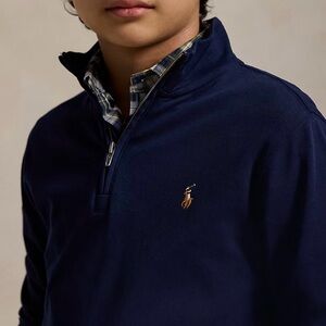 Polo by Ralph Lauren Navy Half-Zip Pullover with Pony Logo